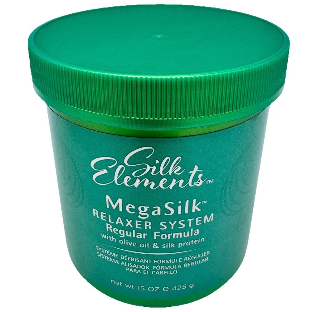 Elasta QP Silk Elements MegaSilk Relaxer System Regular Formula 15 Oz Olive Oil